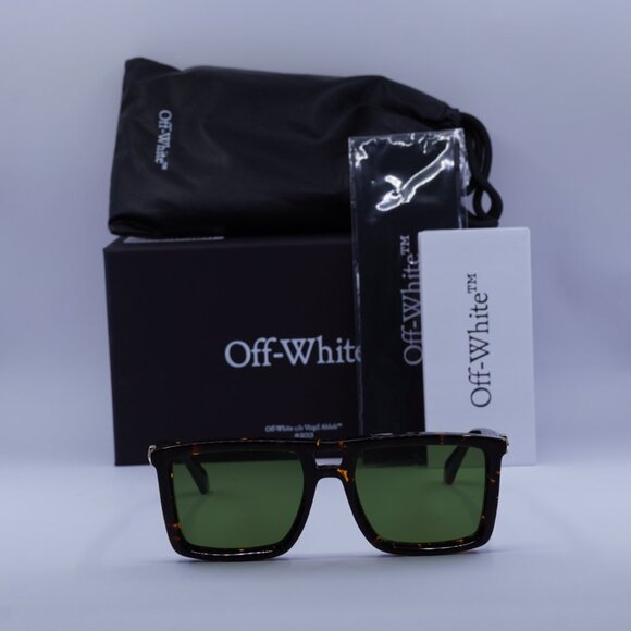 Off-White OERI13W STRATFORD 6055 Square Sunglasses – Havana/Green - Picture 2 of 9